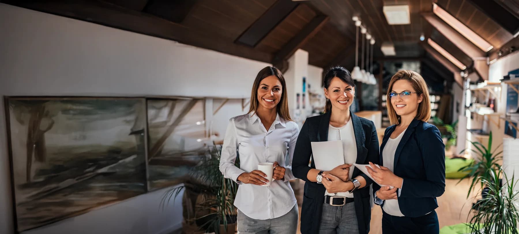 Women business owners collaborating